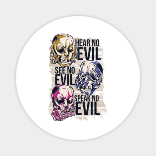 HALLOWEEN EVIL SKULLS Magnet